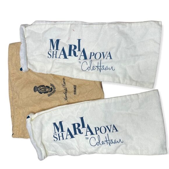 Cole Haan Maria Sharapova Soft shoe bags and Italian Leather drawstring bag - Picture 1 of 3